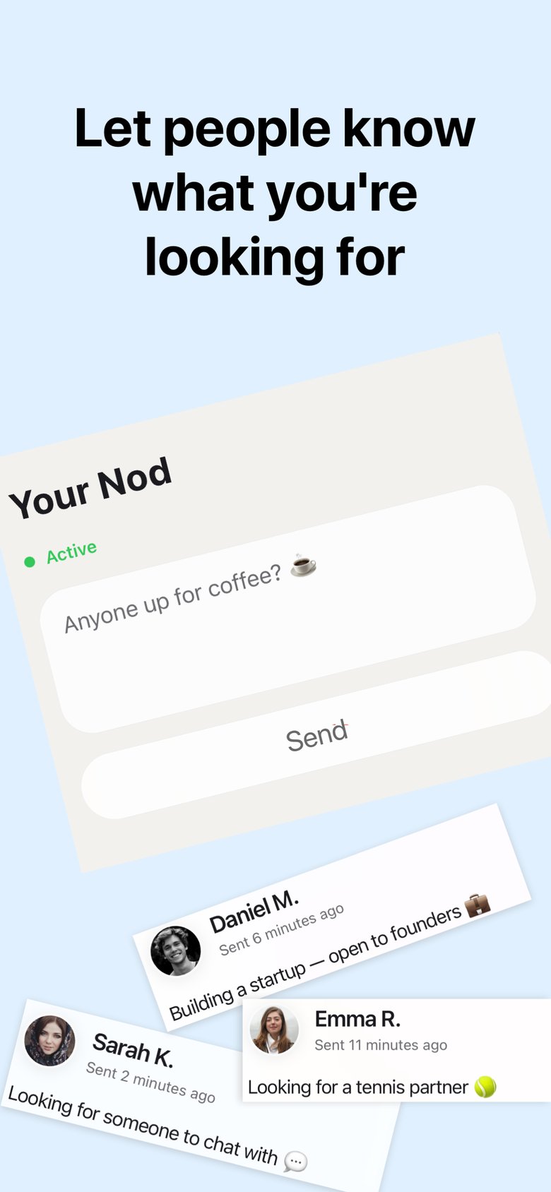 Creating a Nod — open to coffee