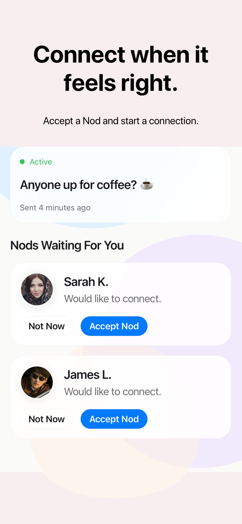 Choosing to accept a Nod